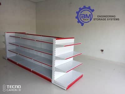 wall racks Double side racks cash counter available