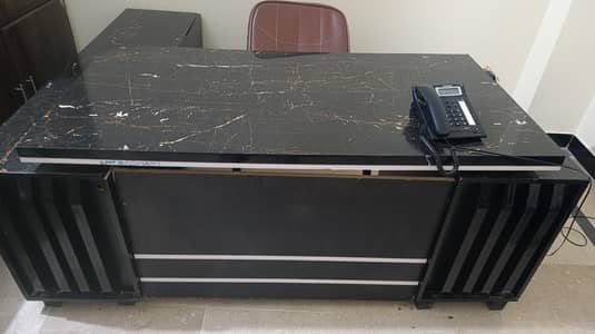 Complete Office Furniture Set – L-Shape Desk, 11 Chairs