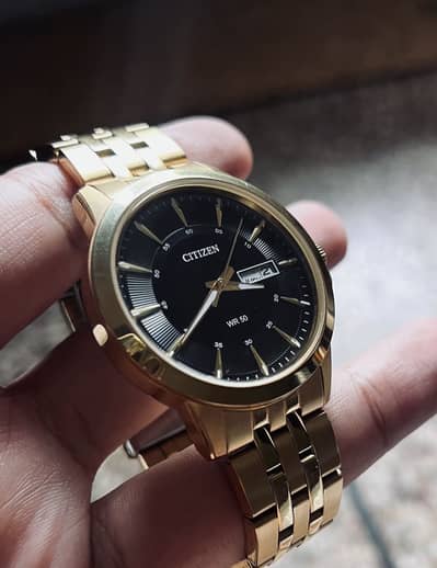 Citizen Men's Watch – WR 50 Gold Tone