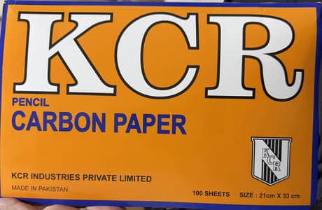 KCR Carbon Paper 21cmx33cm 100 sheets Packet| Blue Color