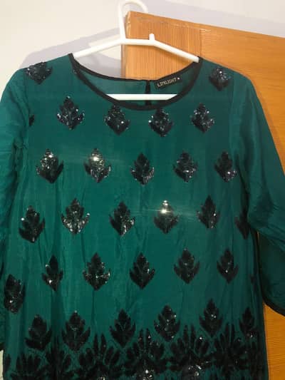 Limelight Original Bottle Green Sequin Shirt – Medium (M)