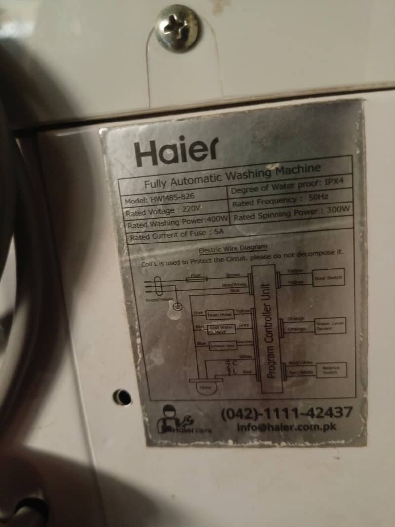 Haier machine 3