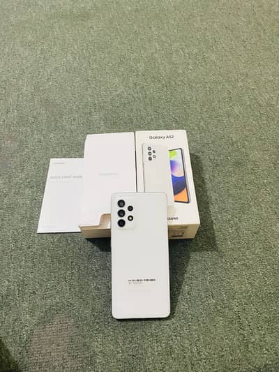 Samsung Mobile A52 8/128 with complete accessories