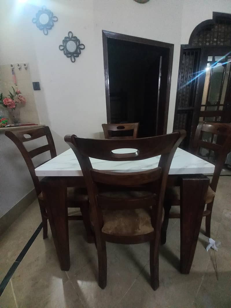 solid sheesham wood dining table 3