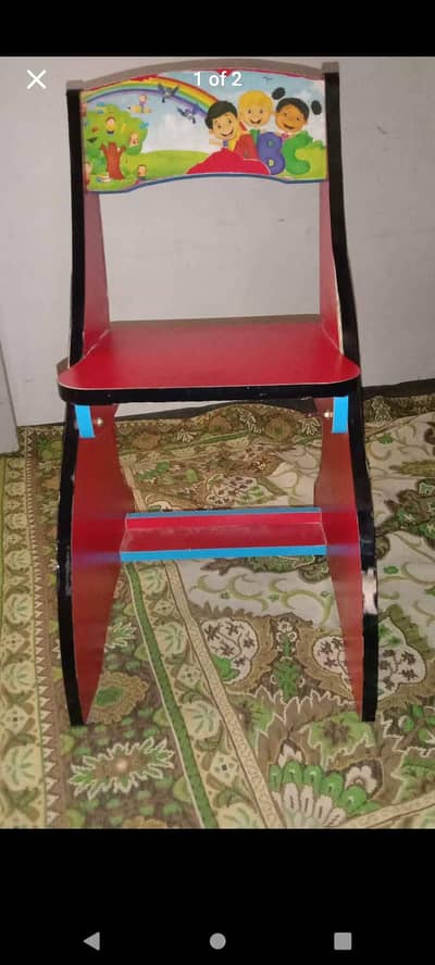 kids wooden chair