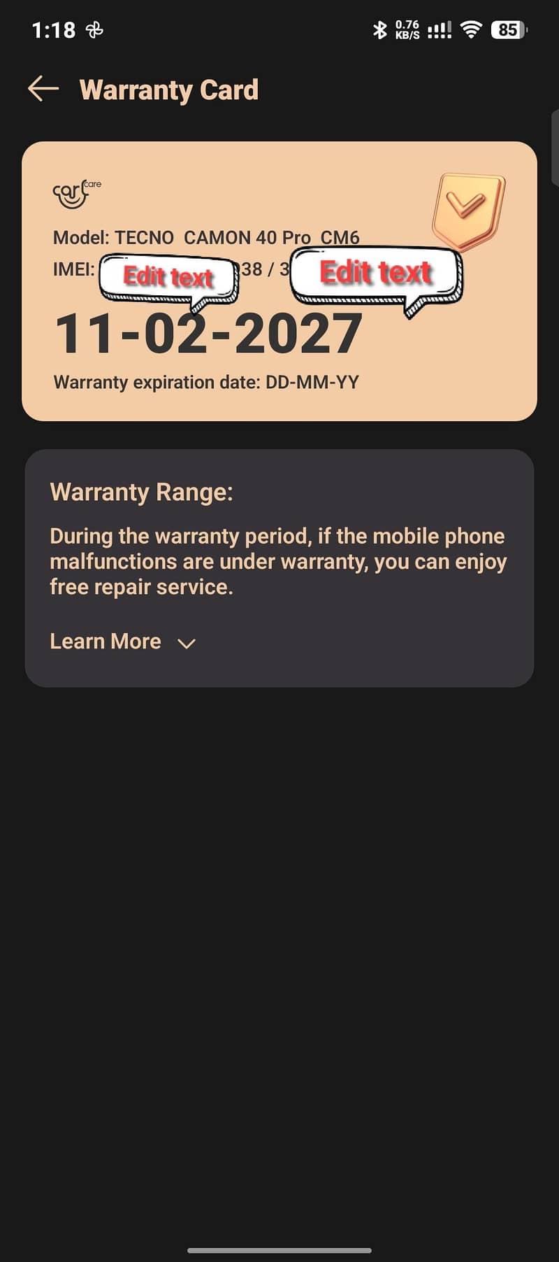 Tecno CAMON 40 Pro 2