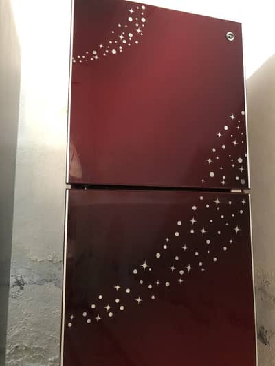PEL Refrigerator for Sale - Stylish Maroon Glass Door with Starry Patt