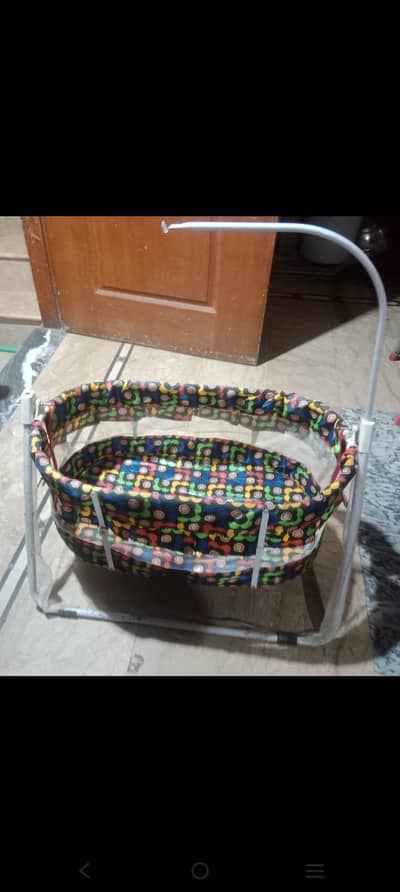 Baby Cradle with Stand – Excellent Condition