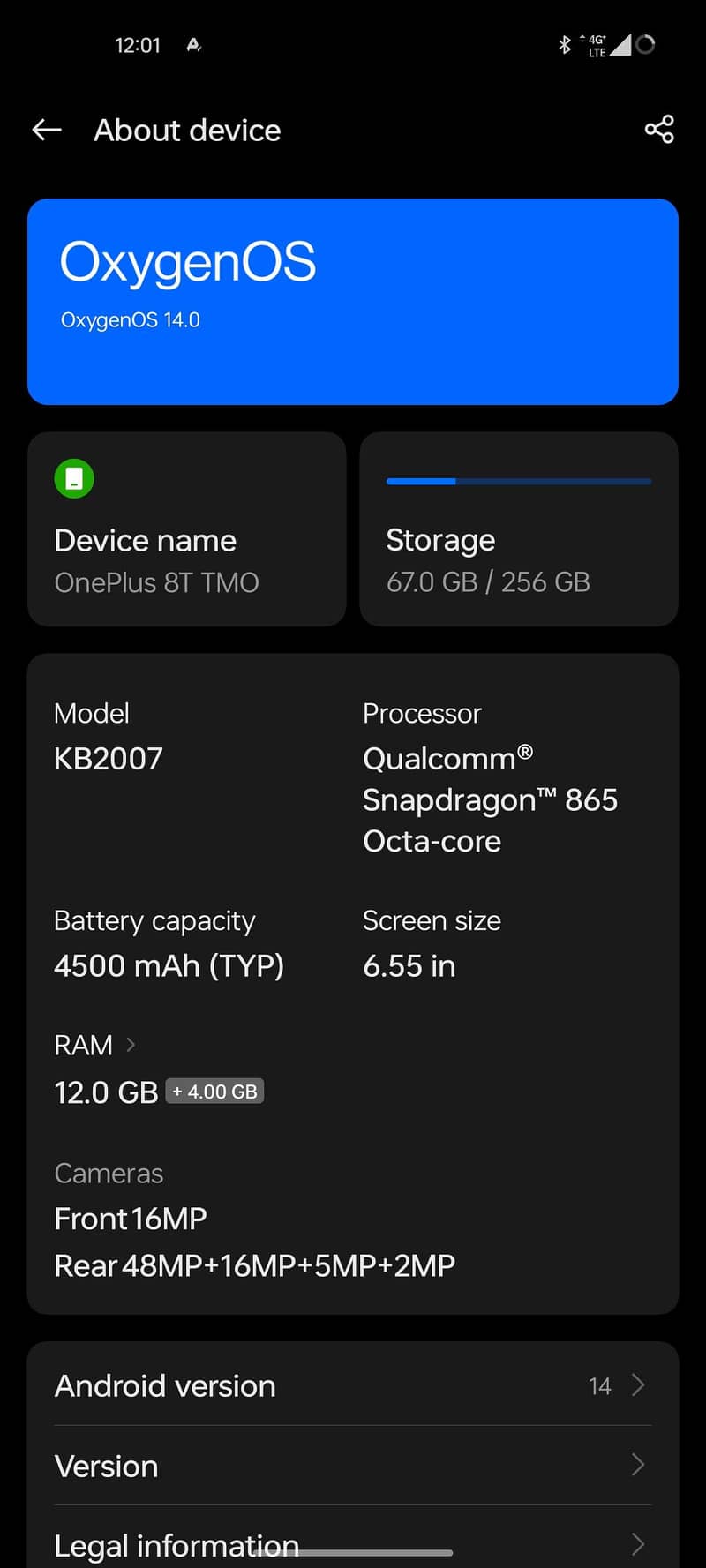 One Plus 8T Plus 7