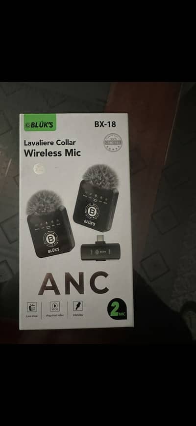 BLUK’S BX-18 Dual Wireless Collar Mic (ANC)