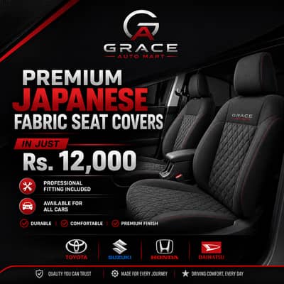 Upgrade Your Car Interior with Premium Japanese Fabric Seat Covers