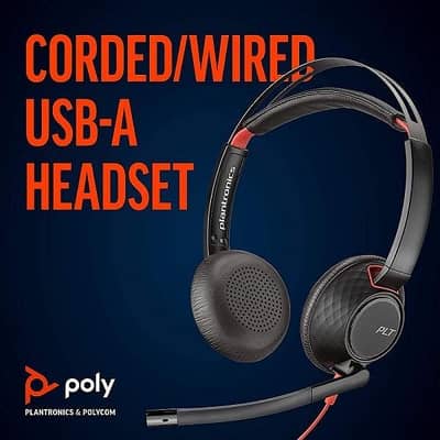 Poly Plantronics Blackwire 5220 Corded USB headset