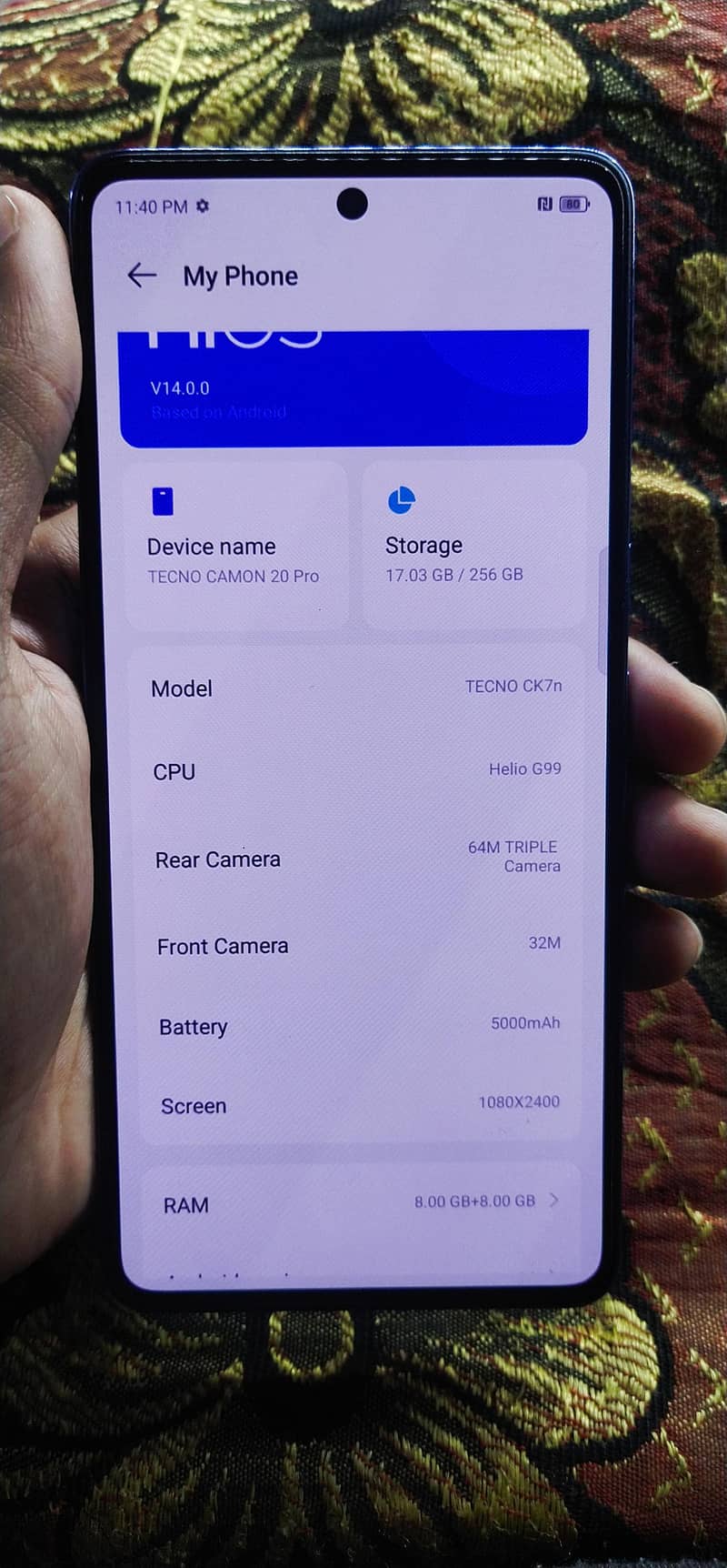 Tecno CAMON 20 Pro 1