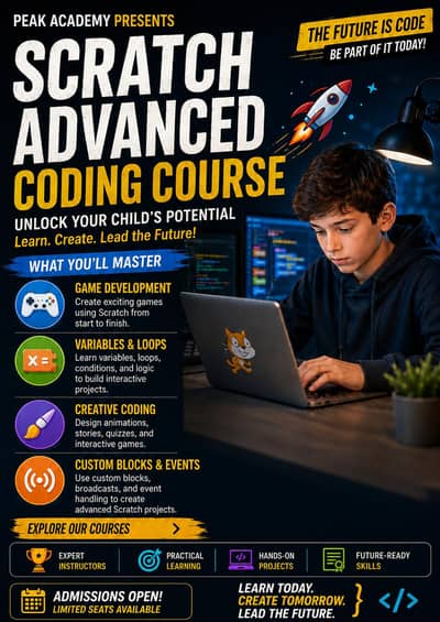 Scratch Advanced Coding Course for Kids & Game Development