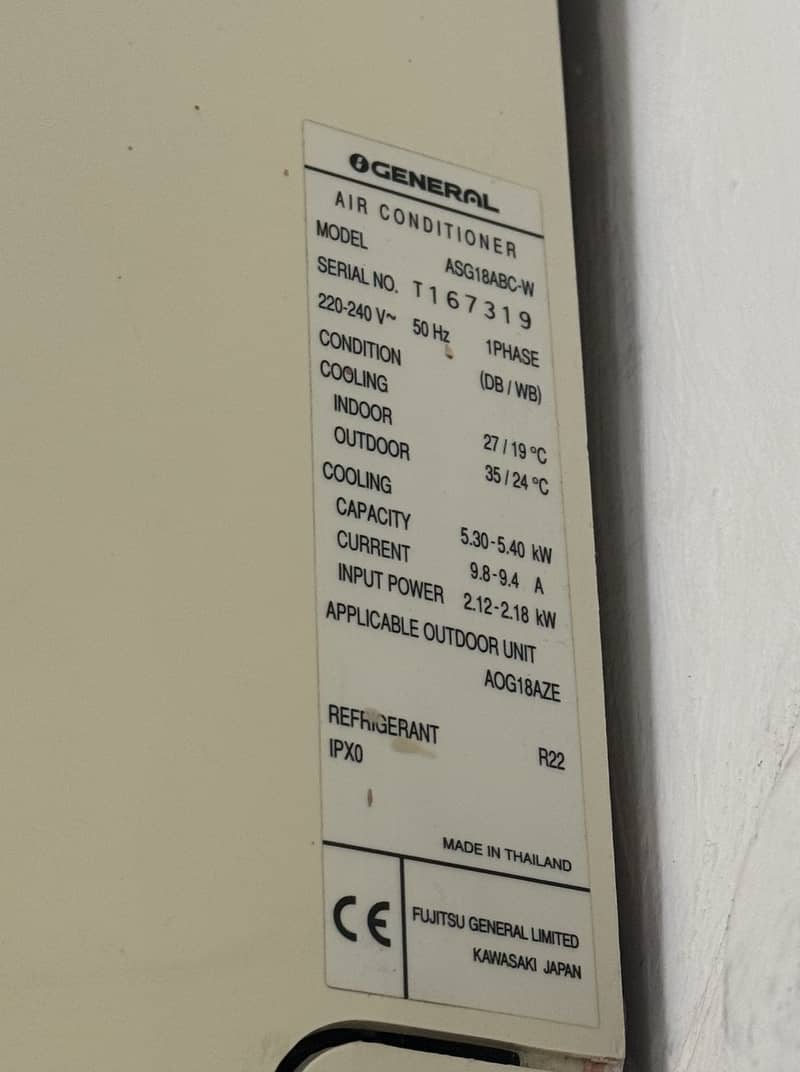 General 1.5 TON Split AC 5