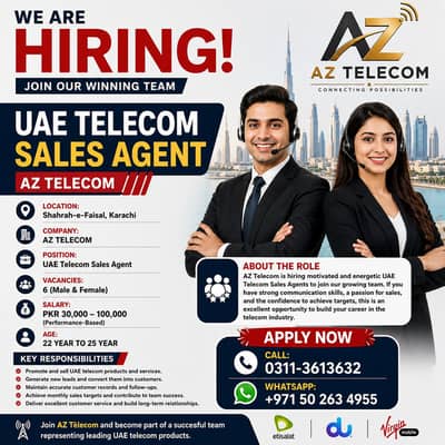 Telecom sales agent