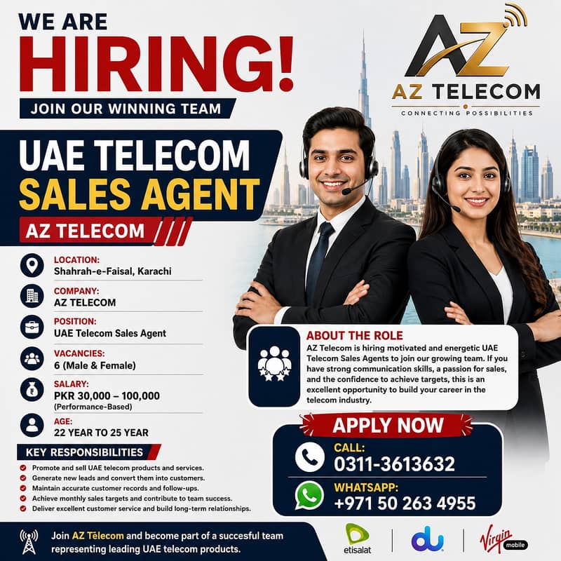 Telecom sales agent 0