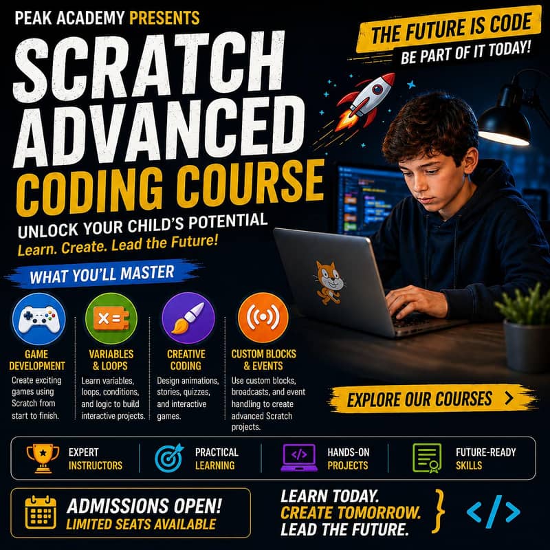 Scratch Advanced Coding Course for Kids & Game Development 0