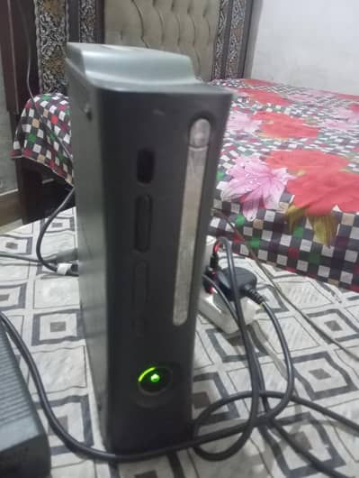 Xbox 360 with 2 wireless controller and 100 pre installed games