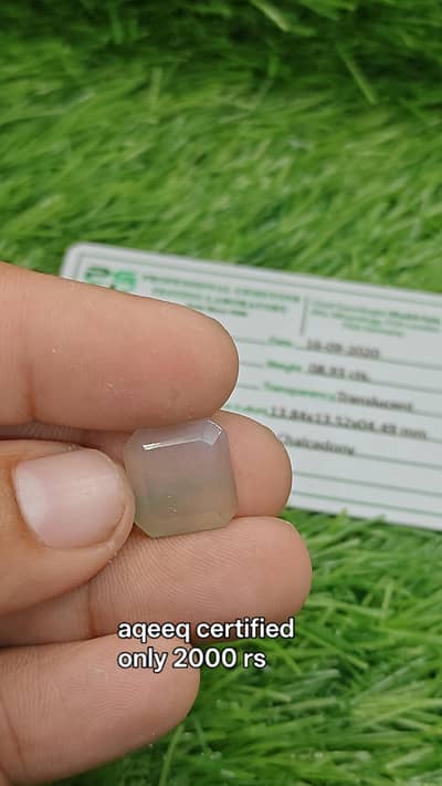 natural certified stones