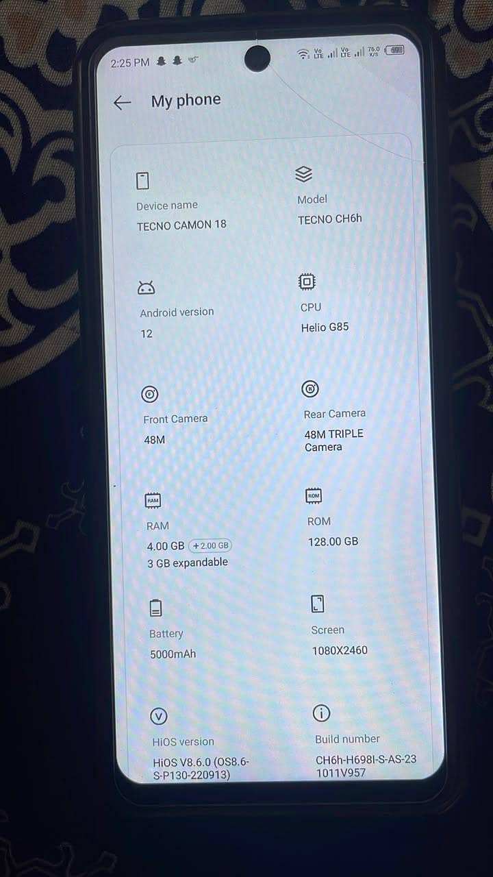 Tecno Camon 18 3