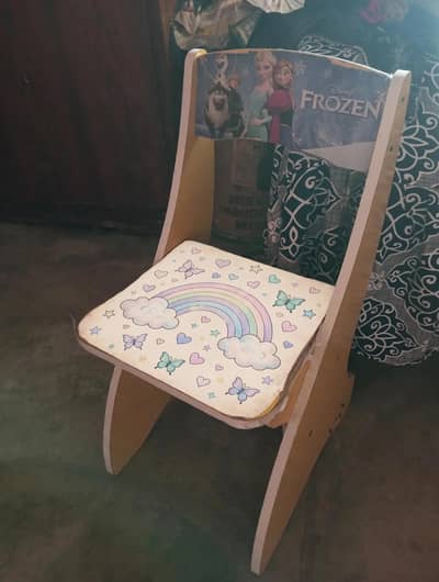 Kids Wooden Study Table with Storage Shelf