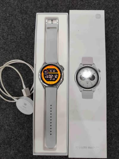  Xiaomi Watch S4 Silver – Like New | Box Pack | Screen Protected