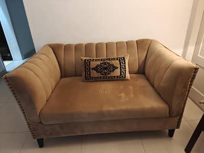 7 seater sofa set with 1 center table, 2 side tables