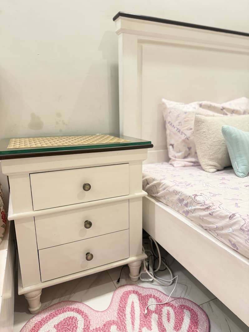 Bed with side table 1