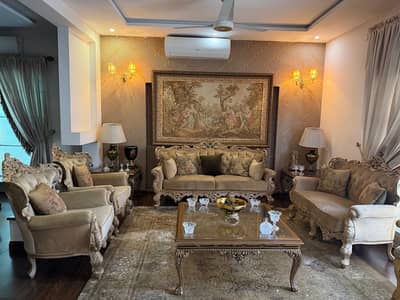 7 seater sofa set with centre table and two 2 side tables