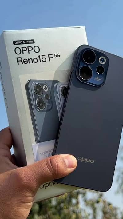 OPPO Reno 15F 5G (8GB/256GB) – Just Box Open, Untouch Accessories