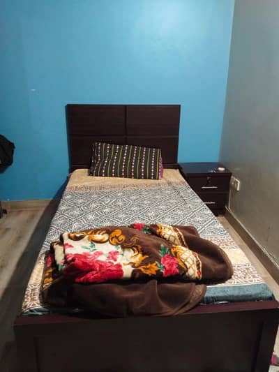 Bed, mattress And side corner