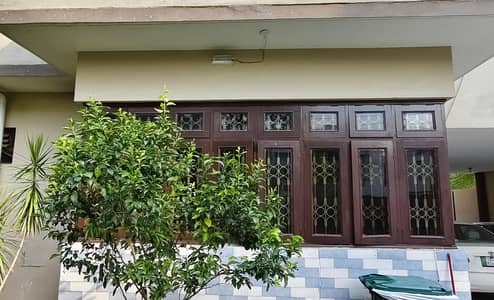 10 Pure Wooden Double Windows with Strong Grill | Roshandan |Glass+Net