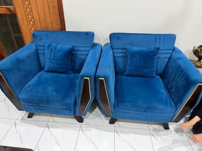 Heavy Tally Wood Structure 5 seater Sofa set with Master Molty Foam 10