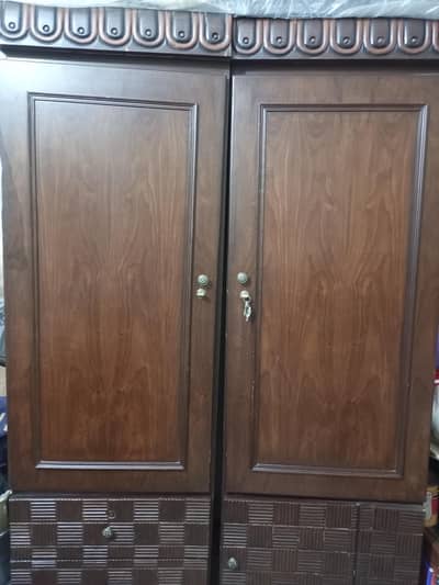 wooden wardrobe