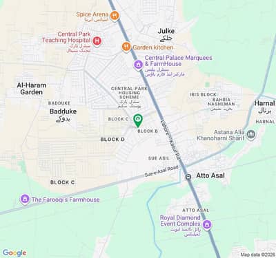 5.33 Marla Premium Commercial Plot B-Block | Central Park Housing Scheme Next to Grand Masjid | Best Hot Commercial Location