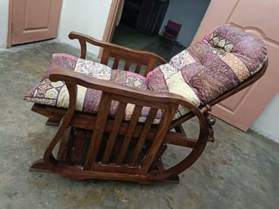new wooden recliner