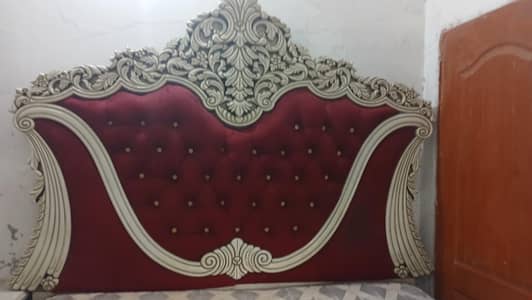 bed and dressing table