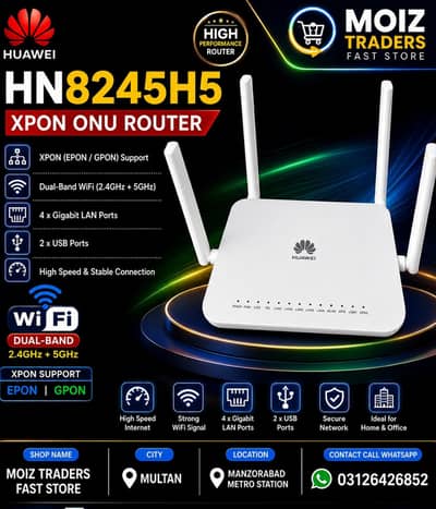 Huawei WiFi 6 Router Fiber Network All project