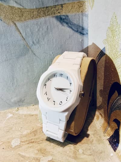 Arabic aura watch white and black color available