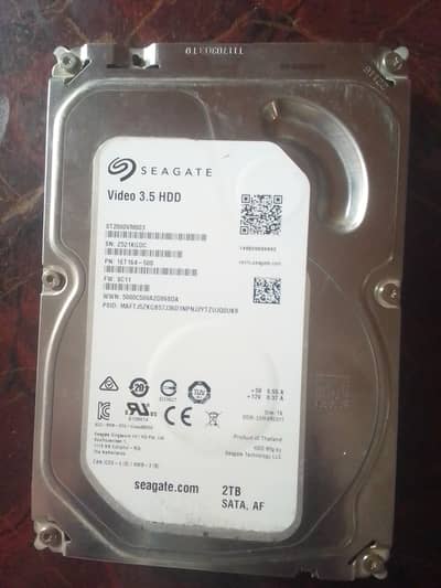 Seagate 2TB 3.5" Internal SATA HDD - Working