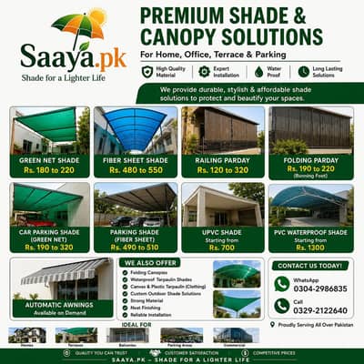 Tensile Fabric Shades/Car Parking Shades/Garage Shades/car shade , Fib