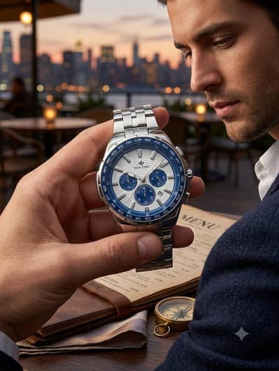 NEW TIME World Timer Chronograph