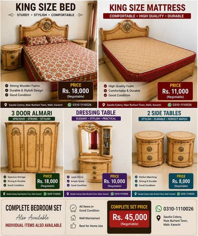 Urgent Sale – Complete Deco Room Set | Used