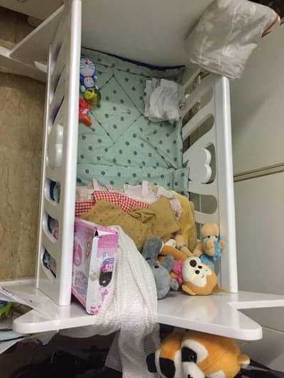 White Swing Cot