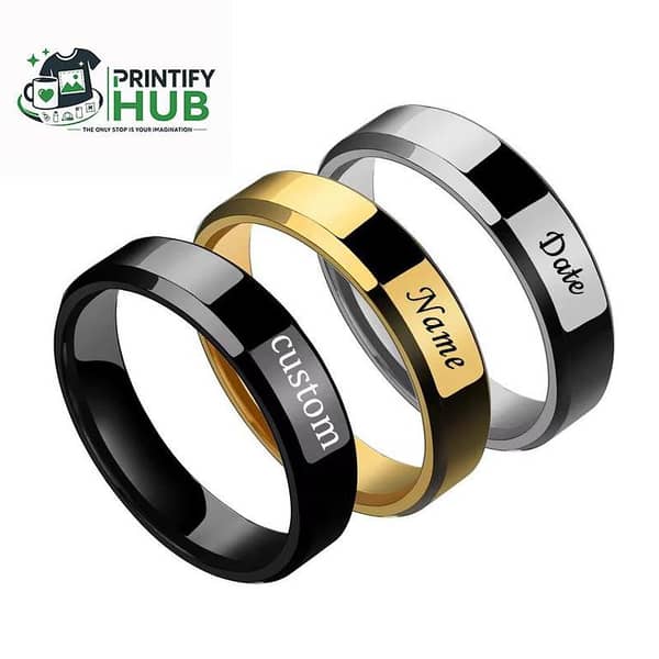 Custom Engraved Rings for Men