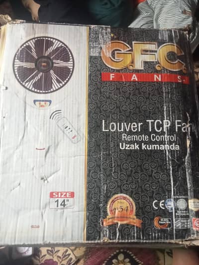 GFC 14" Remote Control Louver Fan – Like New