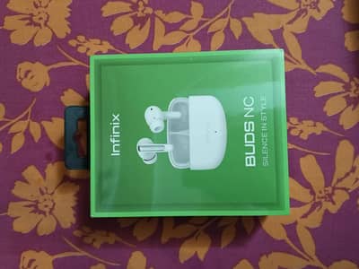 Box Pack Infinix earbuds with ANC and ENC