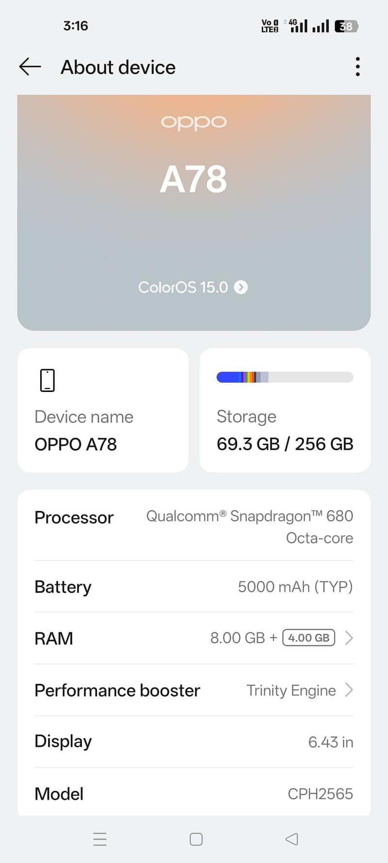 OPPO A78 1