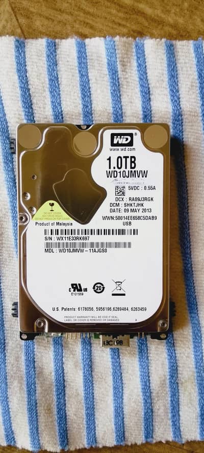 hdd drive external portable HDD 1 TB new 95 health for sale